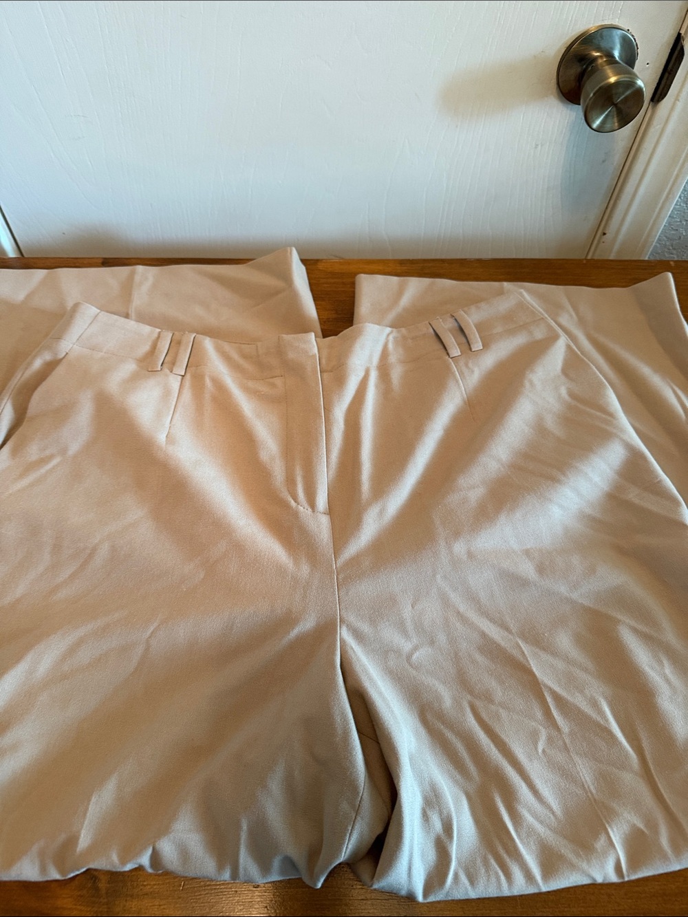 Talbots Light Beige Boot Cut Pants